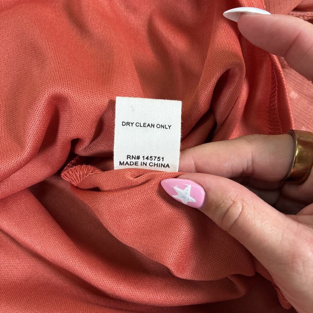 NWT Altar’d State Small Terracotta Smocked Mini Dress Benefits Charity - Picture 10 of 11